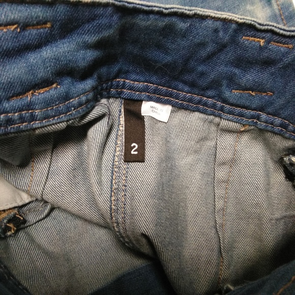 Divided By H&M Moto Distressed Denim Mini Skirt - Picture 3 of 4